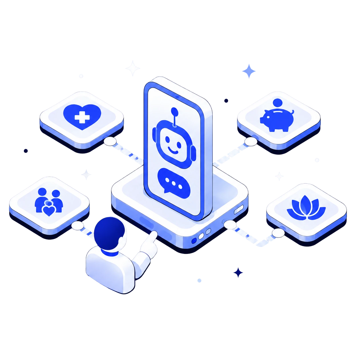Employee education and engagement illustration