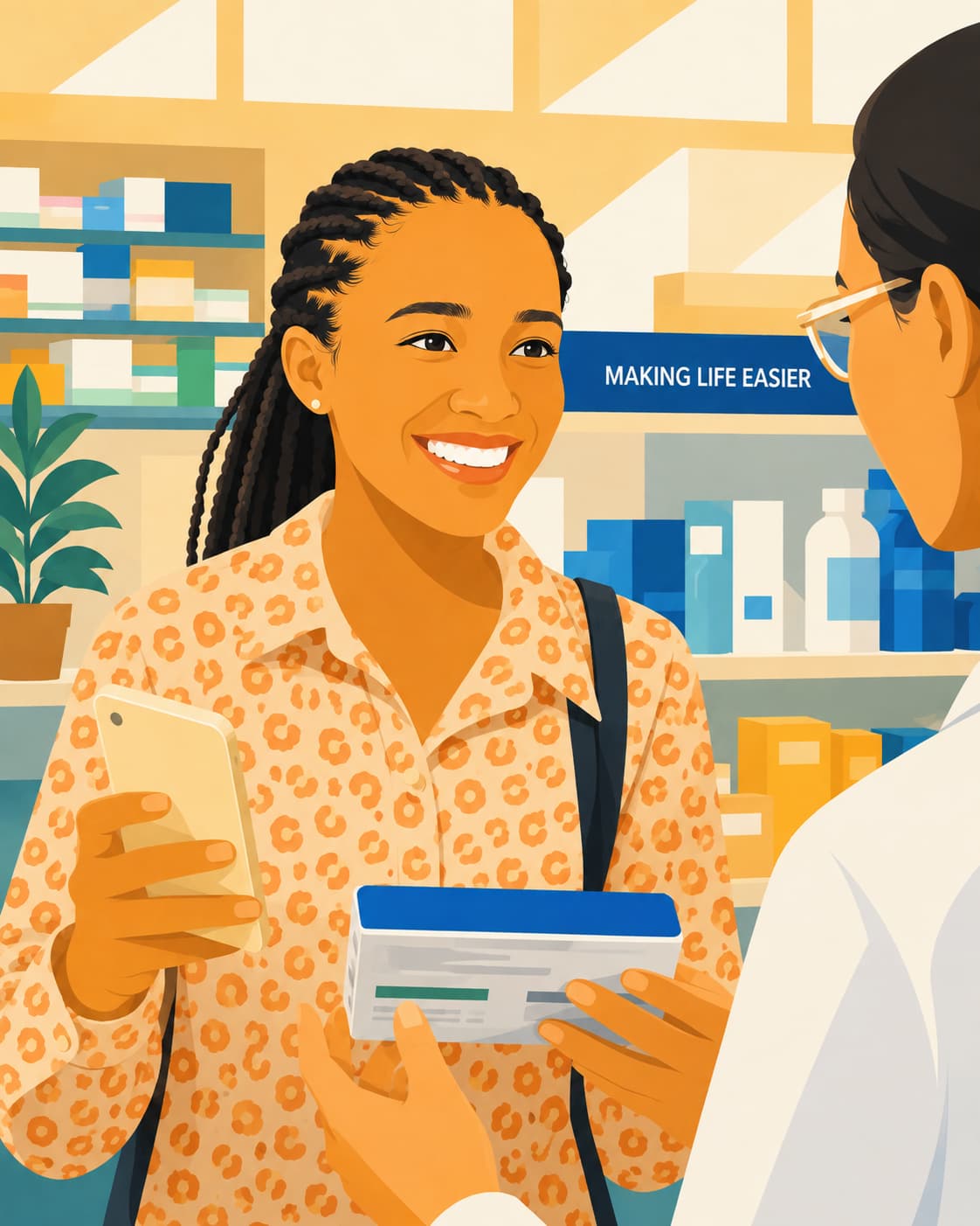 Employee receiving support for an unexpected healthcare expense