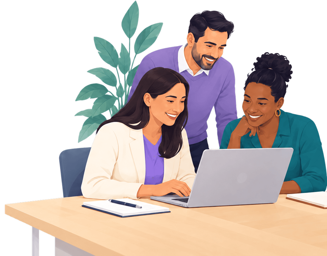 General agency team supporting brokers with benefits technology